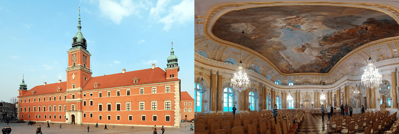 Kungliga Slottet i Warszawa.