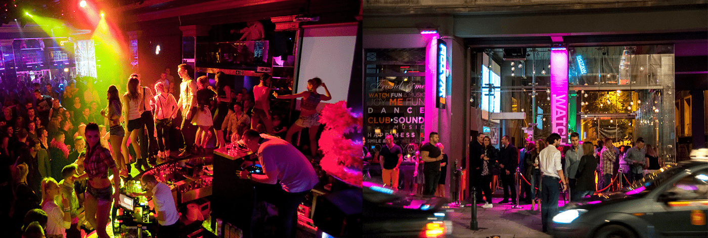 Nattklubbar i Warszawa.