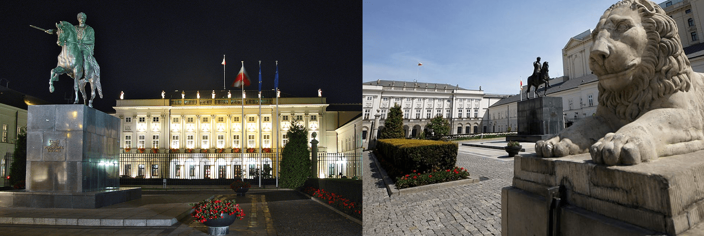 Presidentpalatset i Warszawa.